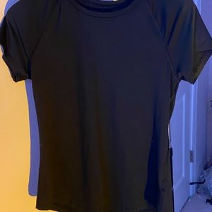 Plain black champion shirt